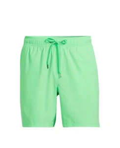 NWT George Men's Swim Trunks 7” Swim Shorts Green Lined Sz Small 28 - 30 - Picture 1 of 7