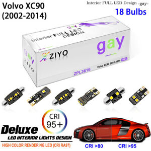 Żarówki LED Zestaw oświetlenia wnętrza Biała kopuła Światło do 2002-2014 Volvo XC90