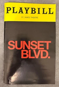 NEW Broadway musical Playbill 2025 SUNSET BLVD Nicole Scherzinger Tom Francis - Picture 1 of 5