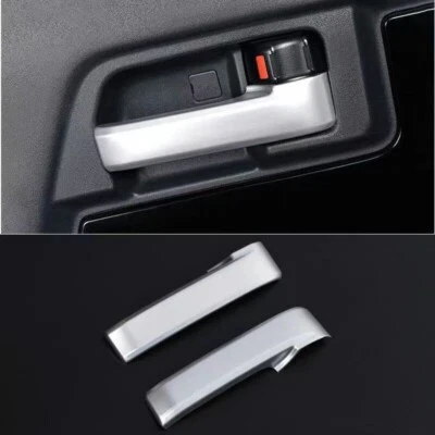 2x ABS Matte Silver Door Handle Cover Trim For Toyota FJ Cruiser 2007-2014 — 第 1/2 张图片