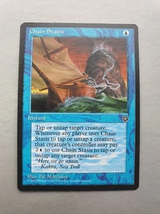 Chain Stasis, MTG Homelands (1995) Rare Blue Instant NM - Picture 1 of 2