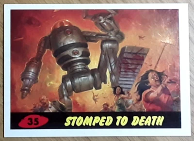 2015 Mars Attacks Occupation Heritage Card 35 STOMPED TO DEATH. - Image 1 of 3