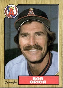 1987 O-Pee-Chee Bob Grich - Picture 1 of 2