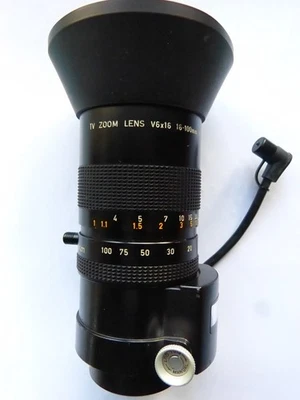 Objectif  Canon TV zoom V6x16  16-100mm 1:1.9 macro monture C  TBE - Photo 1/4
