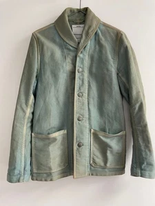 visvim Jacket Tailored Cotton Blue Solid Spring Autumn Winter Size S Vintage - Picture 1 of 7