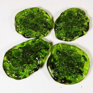 Green Lab Created Moldavite Rough ~4 Pcs Lot~ Moldavite Gemstone 66.15 Cts jj-52 - Picture 1 of 6