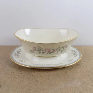 Lenox China Serenade Gravy Boat 8.75" across Made in USA - Picture 1 of 3