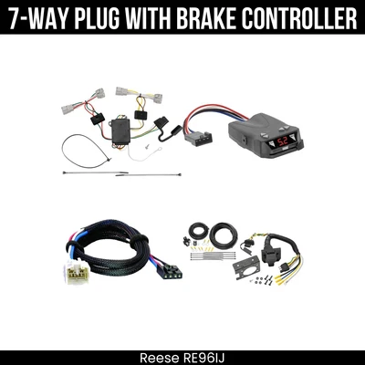 Reese RV 7-Way Trailer Wiring Harness + Brake Control For 05-15 Toyota Tacoma - Image 1 of 4