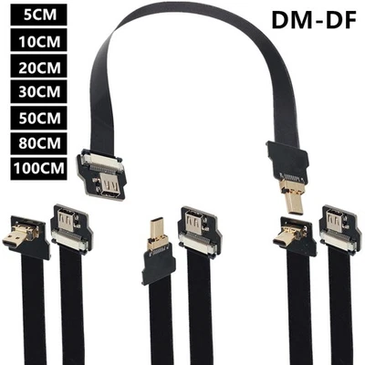 Micro HDMI D Male to Female Extension Cable for FPV Aerial Photography Gimbal  - Image 1 of 4