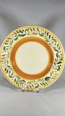 De colección. PLATO DE CENA PINTADO A MANO FARBERWARE BAYSIDE CLASSICO 4525 DIÁMETRO 11" Foto 1 de 4
