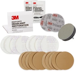 3M Headlight Restoration Kit, Heavy Duty 2-Pack, Easy Car... - Picture 1 of 11