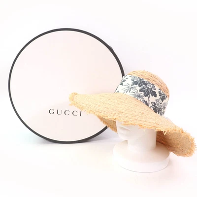 AUTÉNTICO NUEVO sombrero de lujo de paja Gucci 👒 Precio de venta sugerido por el fabricante $1240 Foto 1 de 4