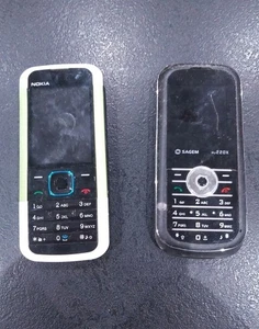 NOKIA Et SAGEM Lot 2 Telephones Mobiles Vintage - Photo 1 sur 1