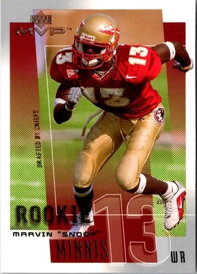 2001 Upper Deck MVP Snoop Minnis #309 Kansas City Chiefs Football Card - Image 1 of 2