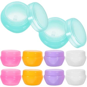 10 Pcs Face Cream Travel Jar Empty Container Pots Size Containers - Picture 1 of 12