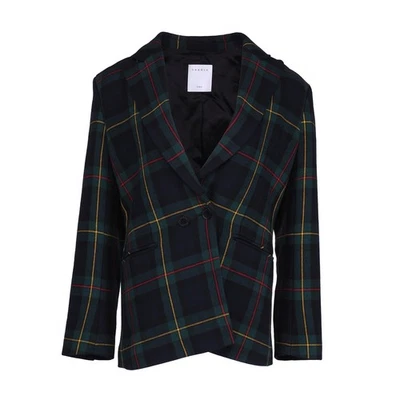 Sandro Paris Women's Jacket Size 38 FR / M  Wool Blend Check Jacket V7258H - Image 1 of 4