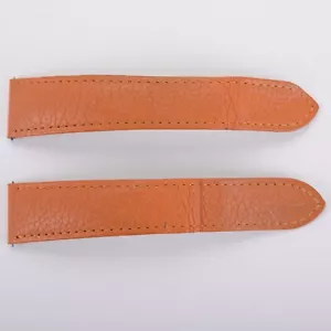 Cartier Tank Solo großer orangefarbener Kalbslederriemen 20-21 mm - Bild 1 von 2