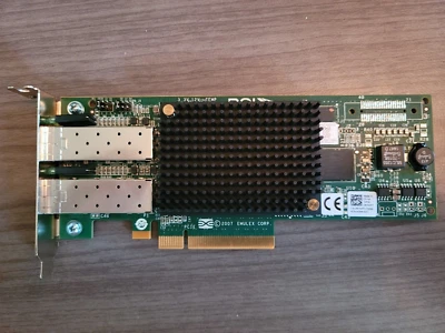 Dell R7WP7 Emulex LPE12002  PCI-E 8Gb Dual-Port SFP Fibre Channel Adapter Card - Image 1 of 2