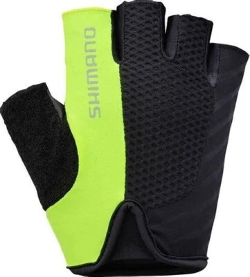 Guantes de ciclismo para mujer Shimano Touring, sin dedos, medianos, verde flúor. Foto 1 de 4