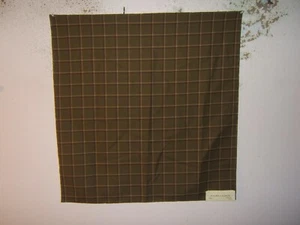 Ralph Lauren, Mortimer Plaid, 100% Wool, 27" W X 27" L, Remnant, Color Original - Picture 1 of 1