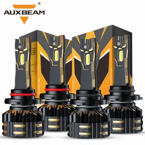 AUXBEAM Canbus 9005 9006 LED Headlights High Low Beam 6500K Total 240W 50000LM - Picture 1 of 15