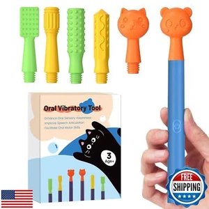 Oral Sensory Stimulation Kit with 6 Soft Textured Heads for Speech Therapy an - Picture 1 of 5