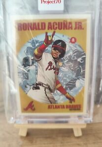 Ronald Acuna Jr Atlanta Braves mlb baseball carte Topps project 70