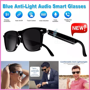 Smart Glasses Bluetooth-Audio Glasses Anti Blue-Light Stereo Music Call Headset - Picture 1 of 15