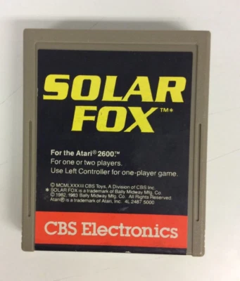 Solar Fox (Atari 2600, 1983) Authentic Cartridge Only - Image 1 of 4
