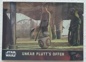 2016 Star Wars The Force Awakens Chrome Refractor Unkar Plutt's Offer Rey - Picture 1 of 3