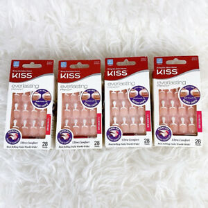 Kiss Everlasting French Nails Petite #EFP01 Lot of 4