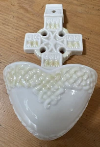 Belleek 3. Periode Keltenkreuz Weihwasserfontänne - gebraucht - Bild 1 von 6