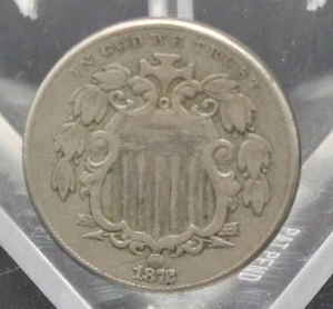 PRECIOSO ESCUDO NÍQUEL ALTA CALIDAD 1872 XF ESTADO - Imagen 1 de 2