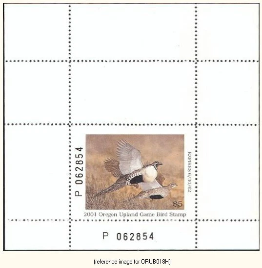 D2K Oregon Upland Bird 2001-2 $5 Hunter - Image 1 of 1