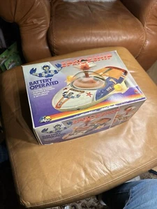 Zeus Force Spaceship UFO Toy Battery Operated Working Vintage Tin And Plastic - Picture 1 of 7