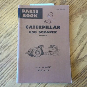 CAT CATERPILLAR 650 RICAMBI MANUALE LIBRO CATALOGO RASCHIETTO IDRAULICO GUIDA ELENCO, 22G - Foto 1 di 3