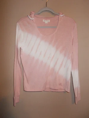 Aeropostale Mujer Talla XS Rosa y Blanco Sudadera con Capucha Mangas Largas  Foto 1 de 4