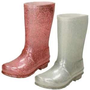 Girls Spot On Glitter Wellingtons - Picture 1 of 19