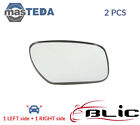 6102-14-2001718P REAR VIEW MIRROR GLASS PAIR LHD ONLY BLIC 2PCS NEW