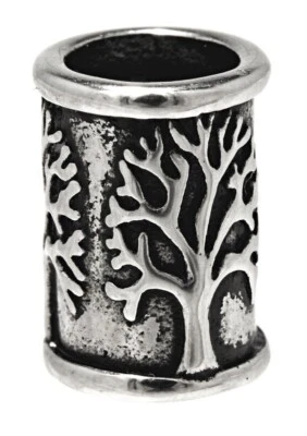 Bartperle Lebensbaum Baum Haarperle Edelstahl Yggdrasil 7 mm Nr.1293 - Bild 1 von 4