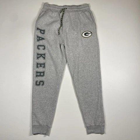 Green Bay Packers Sweatpants Men’s Large Gray Tapered Joggers 30x28 NFL team Cover
