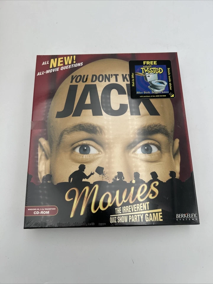 You Don't Know Jack Movies (Windows/Mac, 1997) PC Game - New Sealed - Image 1 of 3