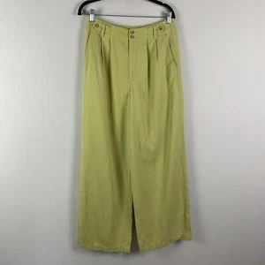 Madewell The Harlow Wide Leg Pant in Drapey Twill Green Size 6 NG521 Trousers - Picture 1 of 12