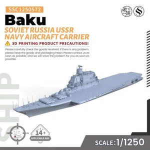 SSMODEL 1/1250 Kit Modelo Militar Rusia Soviética URSS Marina BaKu Portaaviones - Imagen 1 de 4