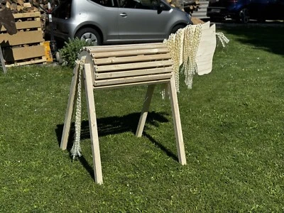 HANDGEFERTIGT Voltigierpferd, Holzpferd, Holzpony, Spielpferd bew. Kopf, handgemacht Neu