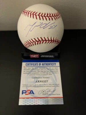 Miguel Cabrera SIGNED Detroit Tigers OMLB Baseball Autograph AUTO PSA/DNA COA - Image 1 of 2