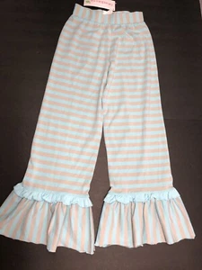 shrimp and grits Kids, Girls Ruffle Pants, Size Xl(9-10) - Picture 1 of 3