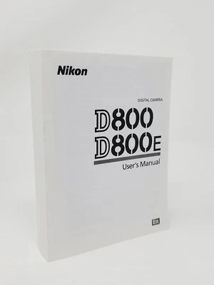 Nikon D800 D800E Instruction Owners Manual Book  NEW - Image 1 of 2