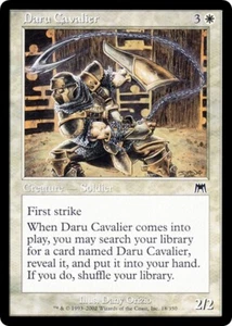 DARU CAVALIER x4 mtg casi nuevo Onslaught 4 común - Imagen 1 de 1