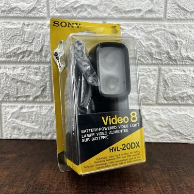 Sony Flash Video Light HVL-20DX Handycam Minidv Hi8 Digital8 MINT Camcorder NEW - Image 1 of 4